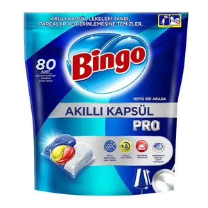 قرص ماشین ظرفشویی بینگو پرو اصلی بسته 80 عددی