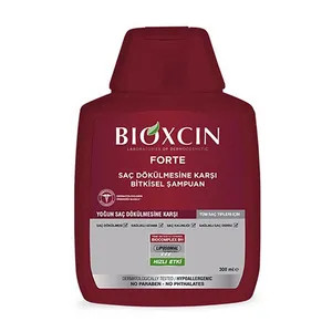شامپو بیوکسین forte قرمز اصل ضد ریزش مناسب برای تمامی موها BIOXCIN حجم 300 میل