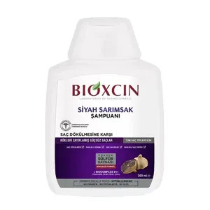 شامپو ضد ریزش مو بیوکسین مدل سیر سیاه مناسب تمامی موها 300 میل مدل BIOXCIN Siyah Sarimsak