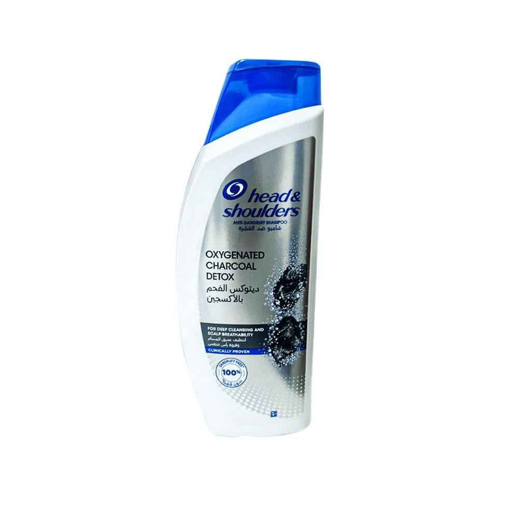 شامپو ضد شوره هد اند شولدرز دتوکس زغال اکسیژنه ساخت عربستان صعودی 600 میل Head Shoulders Oxygenated Charcoal Detox Anti-Dandruff Shampo