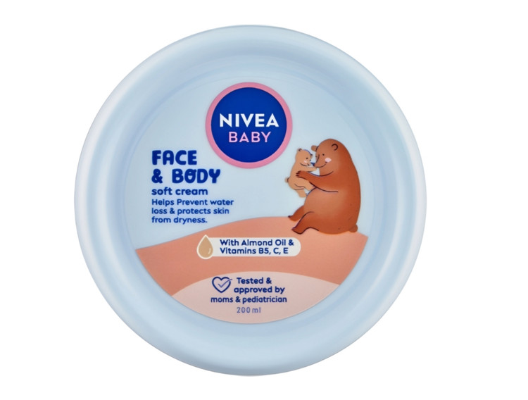 کرم دست و صورت و بدن کودک و نوزاد فلزی نیوا NIVEA BABY محافظ و بازسازی کننده پوست/ حجم 200 میل