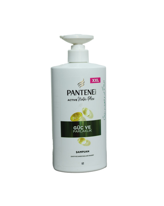 شامپو سر پنتن pantene موهای مات و ضعیف پمپی حجم 800 میل مدل Guc ve Parlaklik