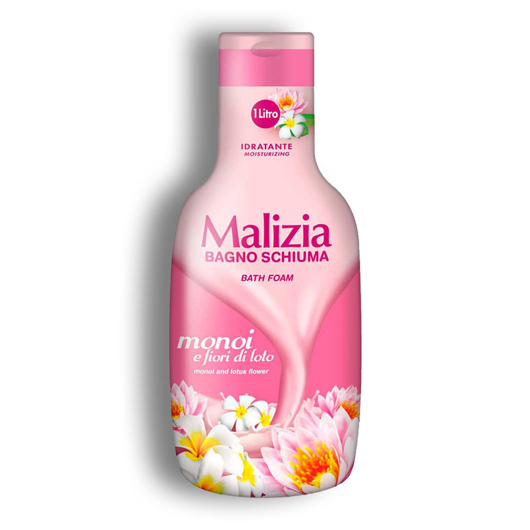 فوم شست و شوی بدن مالزیا Malizia مدل Moisturizing حاوی رایحه گلبرگ نیلوفر حجم 1000 میل