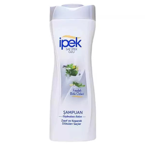 شامپو تقویت کننده ایپک مناسب موهای ضعیف و شکننده ipek 600 میل