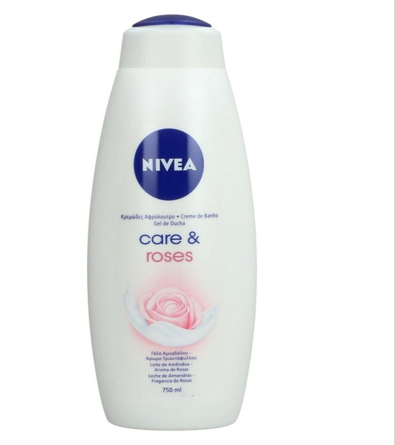 شامپو بدن نیوآ (Nivea) مدل Care & Rose حجم 750 میلیلیتر