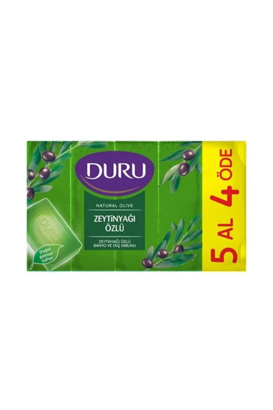 صابون شستشو دورو DURU مدل روغن زیتون بسته 5 عددی 750 گرمی