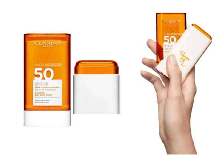 کرم ضد آفتاب استیکی کلارنس بی رنگ CLARINS SPF50 حجم 17 گرم