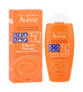 کرم ضد آفتاب اون بی رنگ مدل Ave`ne Fluid Sport با SPF50 مناسب انواع پوست حجم 100 میلی لیتر