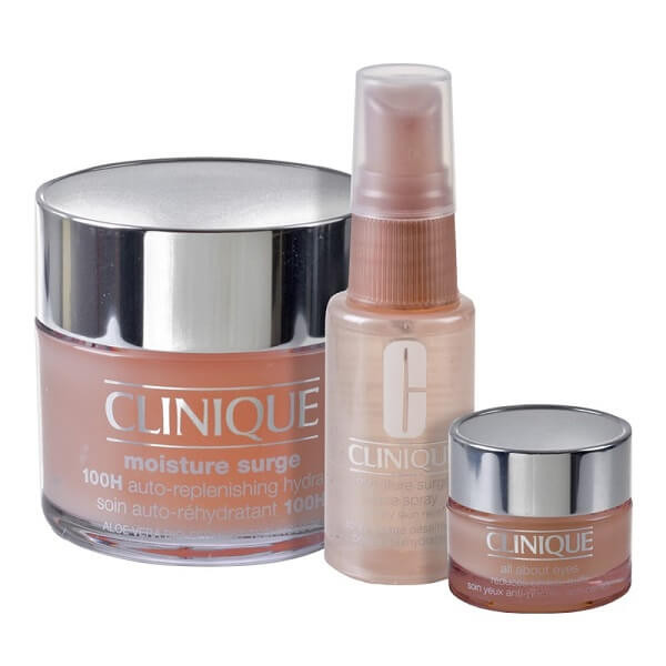 پک 3 عددی ابرسان 100 ساعته کلینیک CLINIQUE (ژل کرم ۱۰۰ ساعته، دور چشم و اسپری آبرسان)