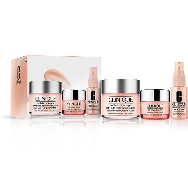 پک 3 عددی ابرسان 100 ساعته کلینیک CLINIQUE (ژل کرم ۱۰۰ ساعته، دور چشم و اسپری آبرسان)