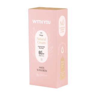 کرم ضد آفتاب رنگی ویت یو با SPF 60 With You حجم 50 میلی لیتر