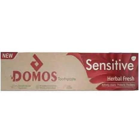خمیر دندان گیاهی دوموس DOMOS مدل SENSITIVE وزن 130 گرم