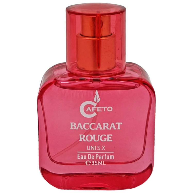 عطر جیبی زنانه کافه تو CAFETO مدل باکارات روژ با رایحه گرم و شیرین حجم 35 میلی لیتر