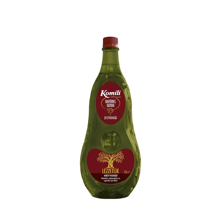 روغن زیتون خالص اصل ترکیه کومیلی Komili فرابکر مخصوص سرخ کردن بدون بو حجم 2 لیتر
