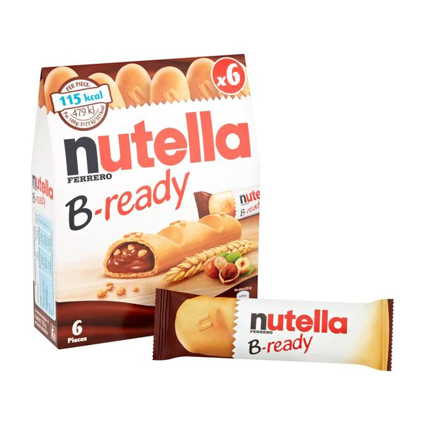 بیسکویت شکلات بی ردی نوتلا nutella B-ready اصلی بسته 6 عددی